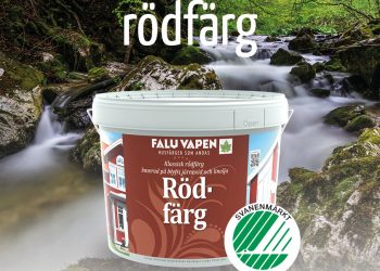 Butiksskylt Falu Vapen Rödfärg A3
